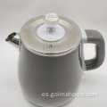 Tetera inalámbrica de 1.8L, sin BPA, caldera de agua caliente de tacto frío, tetera eléctrica de doble pared para té y café
